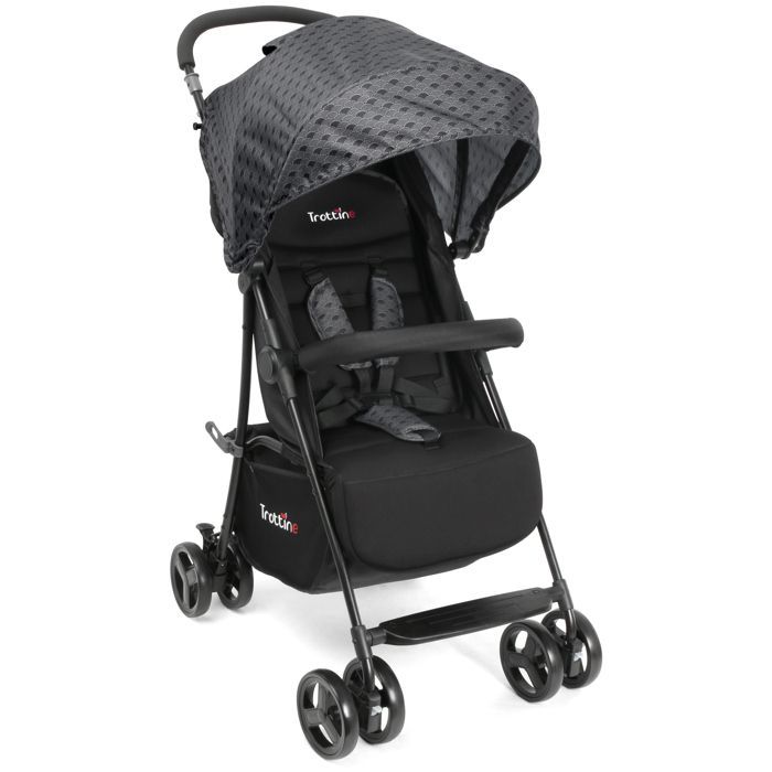 TROTTINE Compact and Comfortable Stroller for Newborns up to 22kg - MEMPHIS Nami Grey