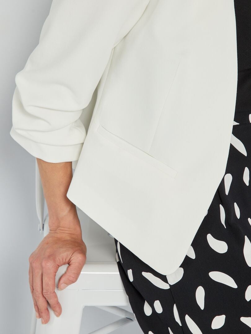 Blazer curto - Branco