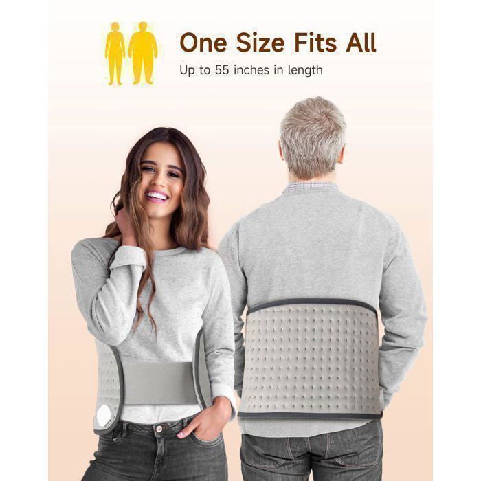 Couverture chauffante, ALLJOY – Contrôle de température, arrêt automatique, taille réglable – Cadeau pour les parents