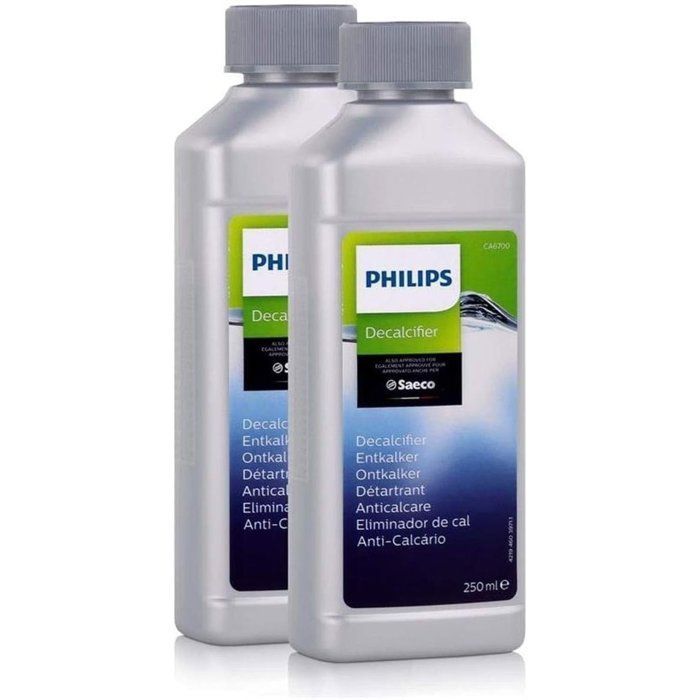 Decalcificante per macchine da caffè - PHILIPS - CA6700/22 - compatibile con macchine da caffè Philips e Saeco - 2 flaconi da 250 ml