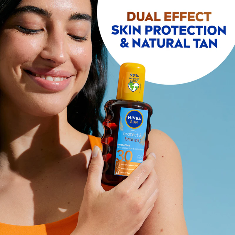 NIVEA SUN Protect & Bronze Óleo Solar Seco FPS 30