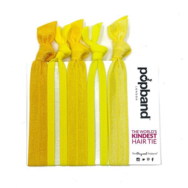 Popband Sunshine haarbanden (5 stuks)