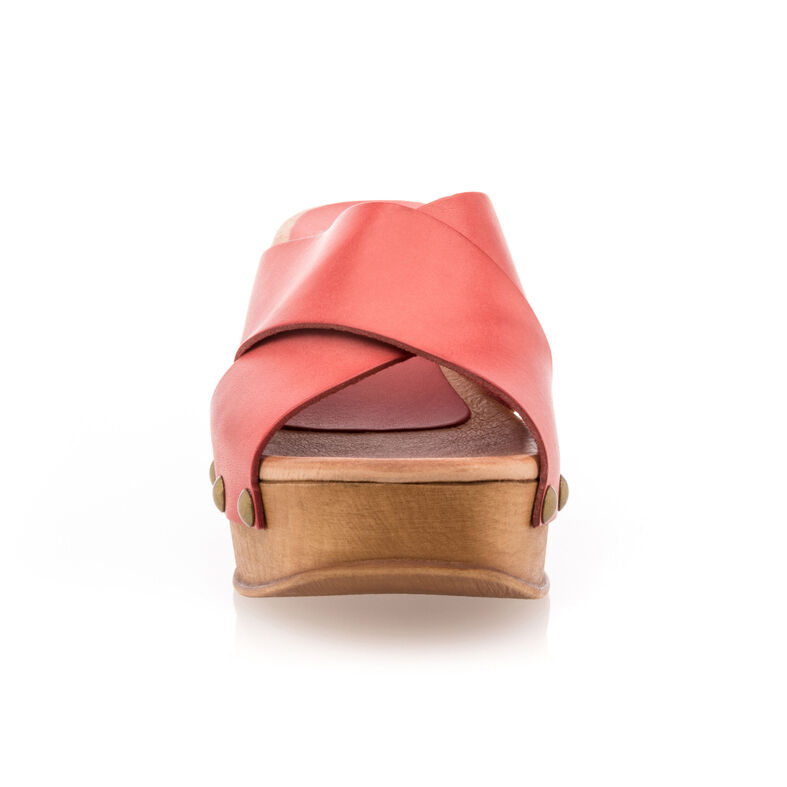 Zuecos/mules rosas para mujer