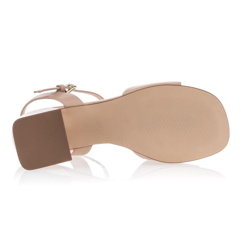 Beige sandaler / åben tå sko til kvinder