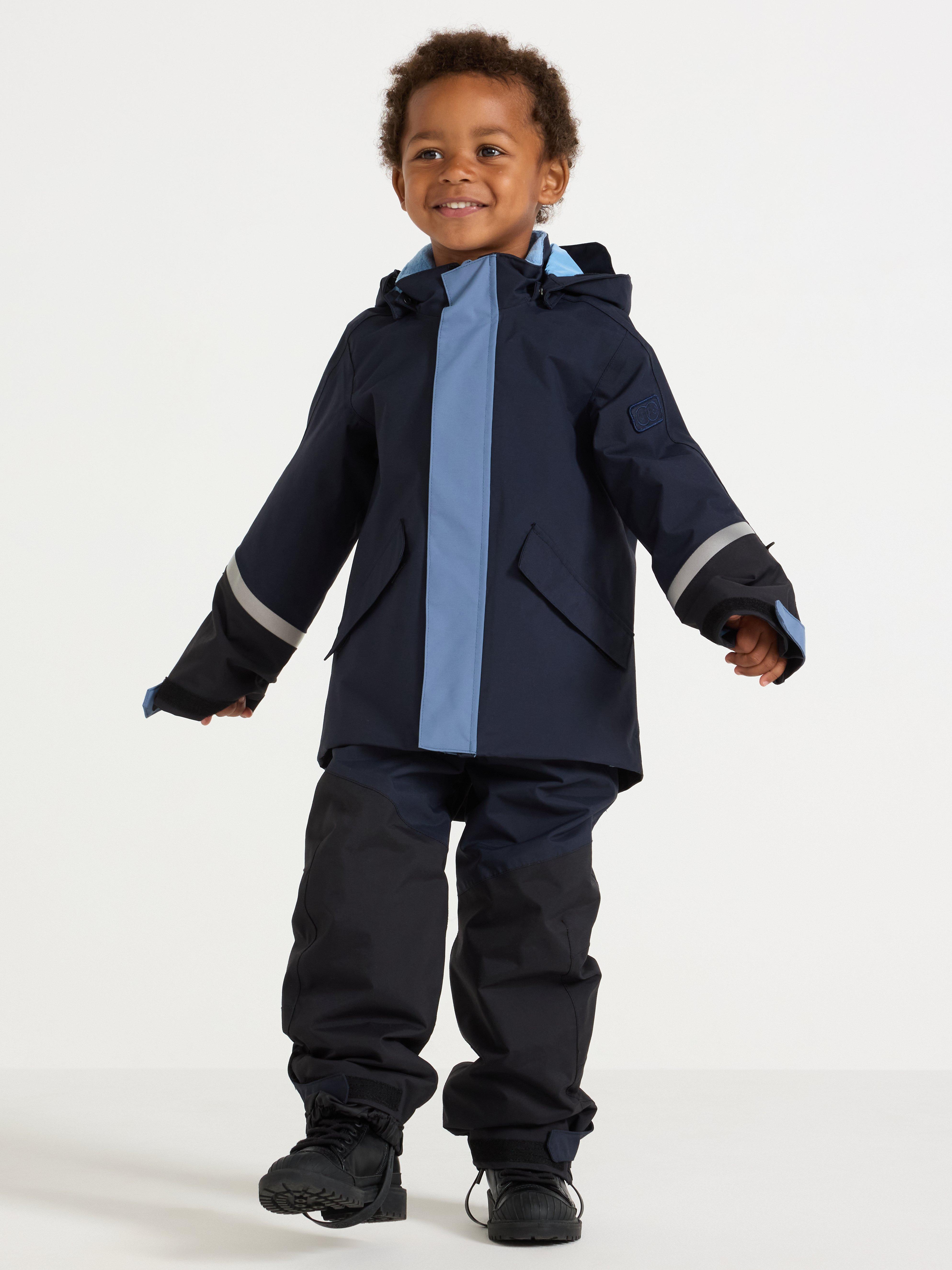 Vattentät skaljacka med justerbara ärmar – Kids Performance Wear Dark Navy