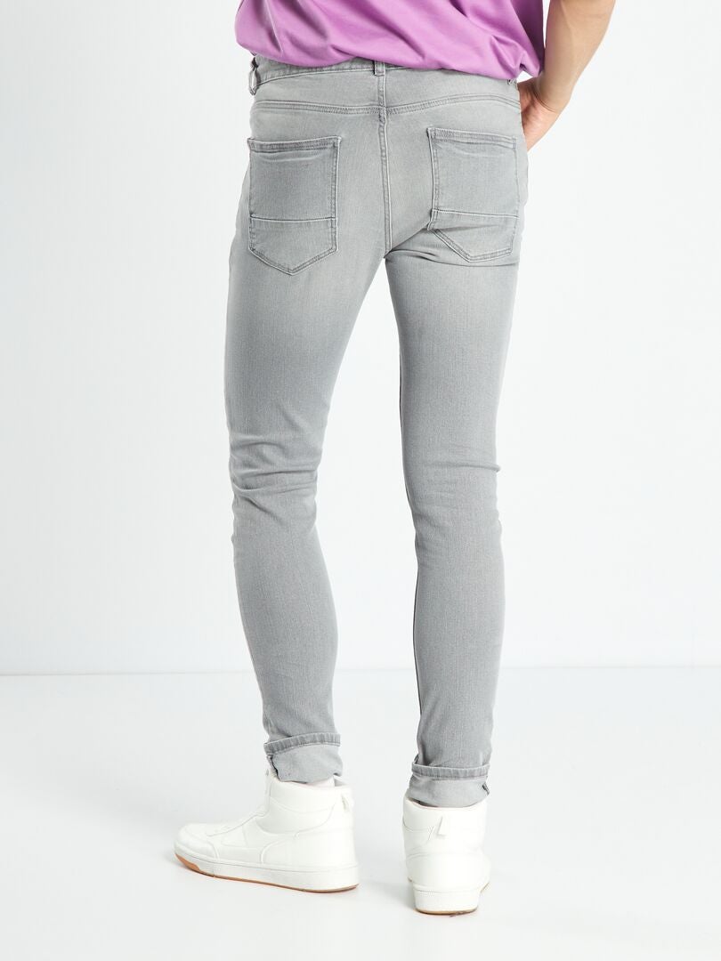 Calça jeans skinny ecológica - CINZA