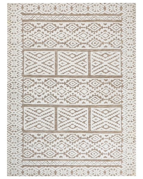 Dywan poliestrowy orientalny wzór 300 x 400 cm beżowy