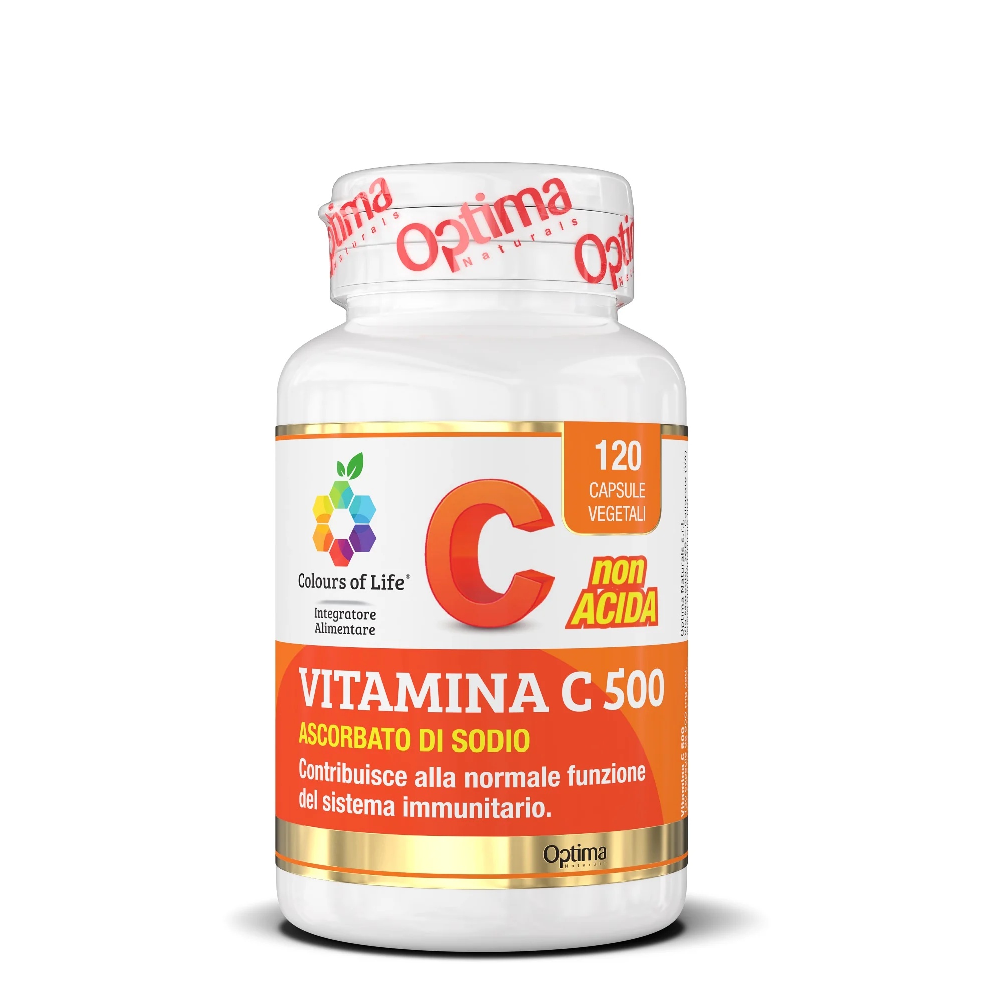 OPTIMA C-vitamiin 500 120 kapslit Värvid