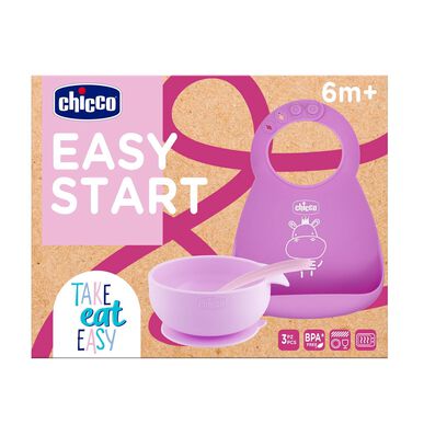 Chicco Silikoninen Puurosarja 6M Vaaleanpunainen 1 kpl 1 kpl