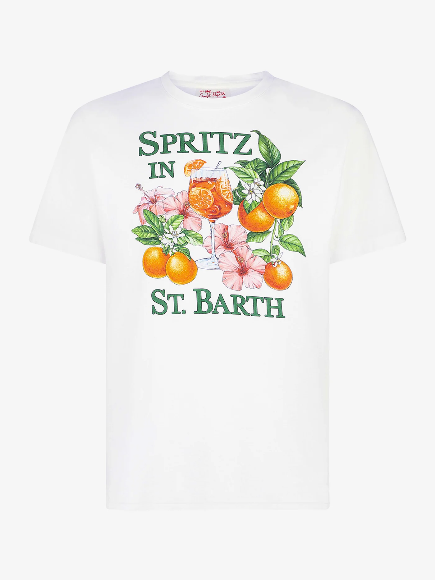 Herren-T-Shirt aus Baumwolle mit farbenfrohem Aufdruck