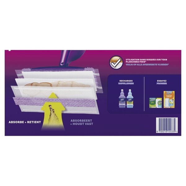 Swiffer Wetjet упијајуће крпе за замену<br>12 комада