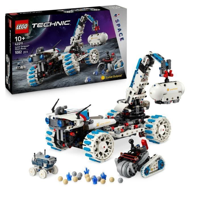 LEGO Technic 42211 Veicolo Avamposto Lunare - Set di costruzioni per bambini dai 10 anni in su