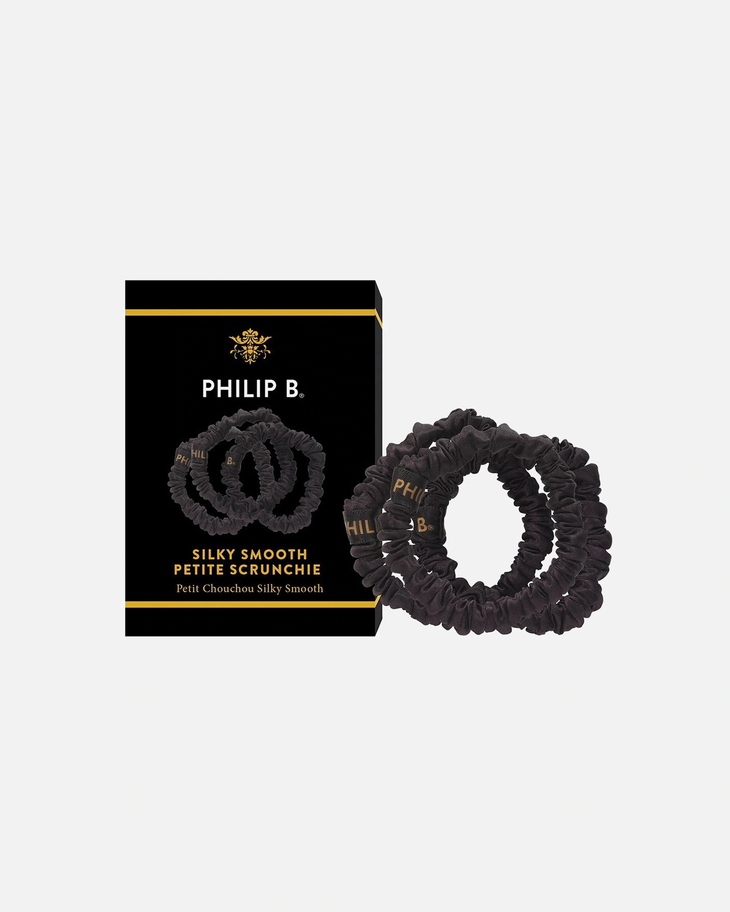 Philip B. Petite Black Scrunchie
