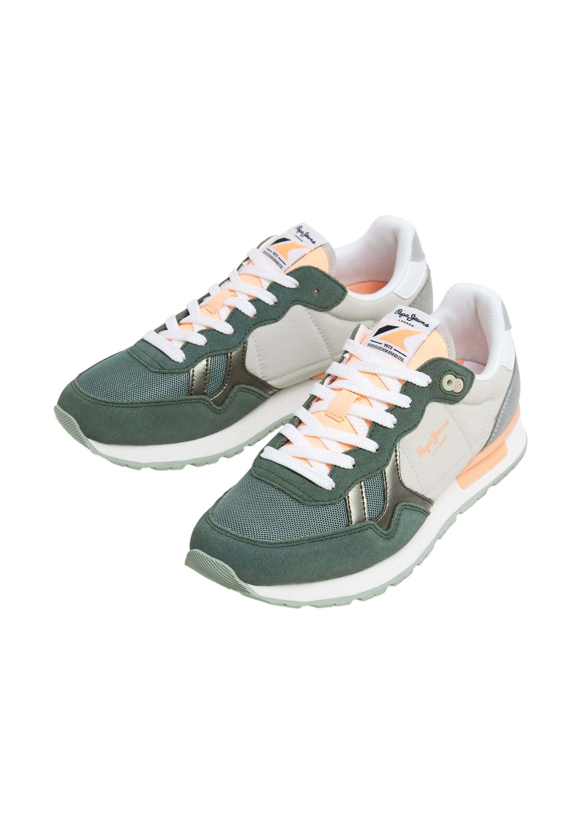 Baskets Pepe Jeans BRIT CAMP - vert pêche
