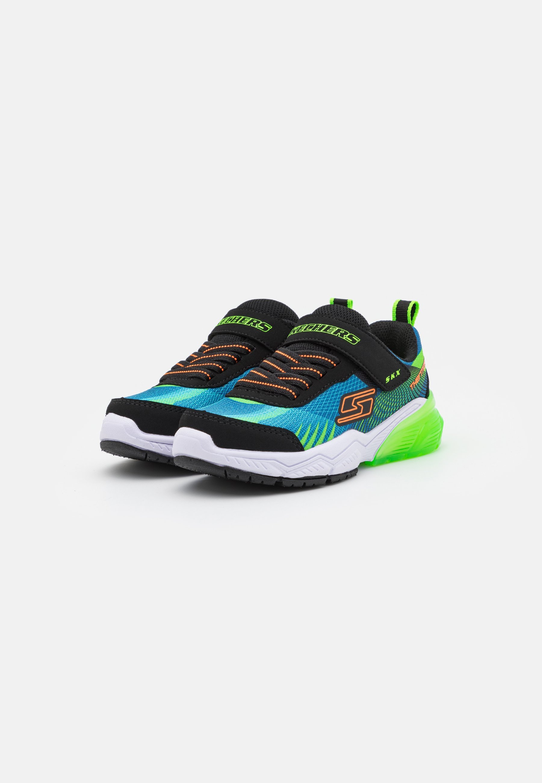 Skechers THERMOFLUX 2.0 - Scarpe da ginnastica - blu/verde lime/nero/arancione