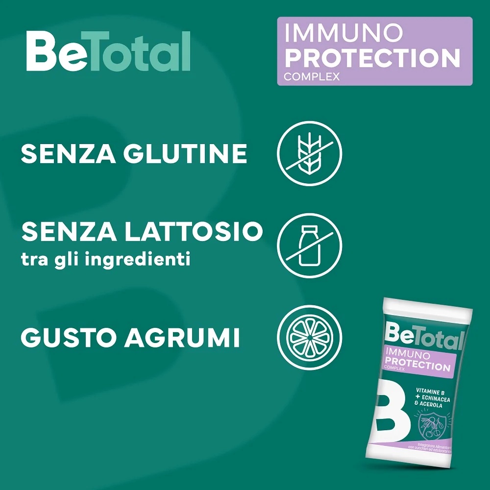 BE-TOTAL Be-Total Immuno Protection 14 sachets Complément alimentaire Défense immunitaire Vitamine B Zinc