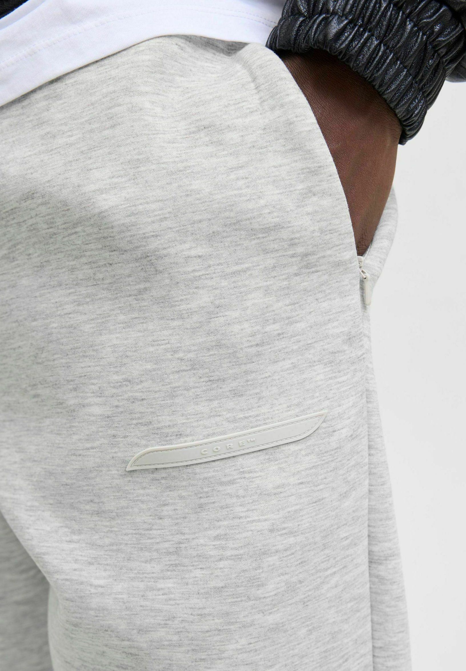 Jack & Jones trainingsbroek - lichtgrijs gemêleerd