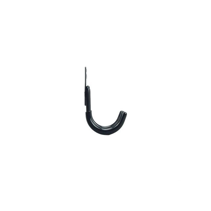 Crochets muraux robustes noirs pour rangement de garage, organisateur de cuisine, support de suspension mural avec vis~2136