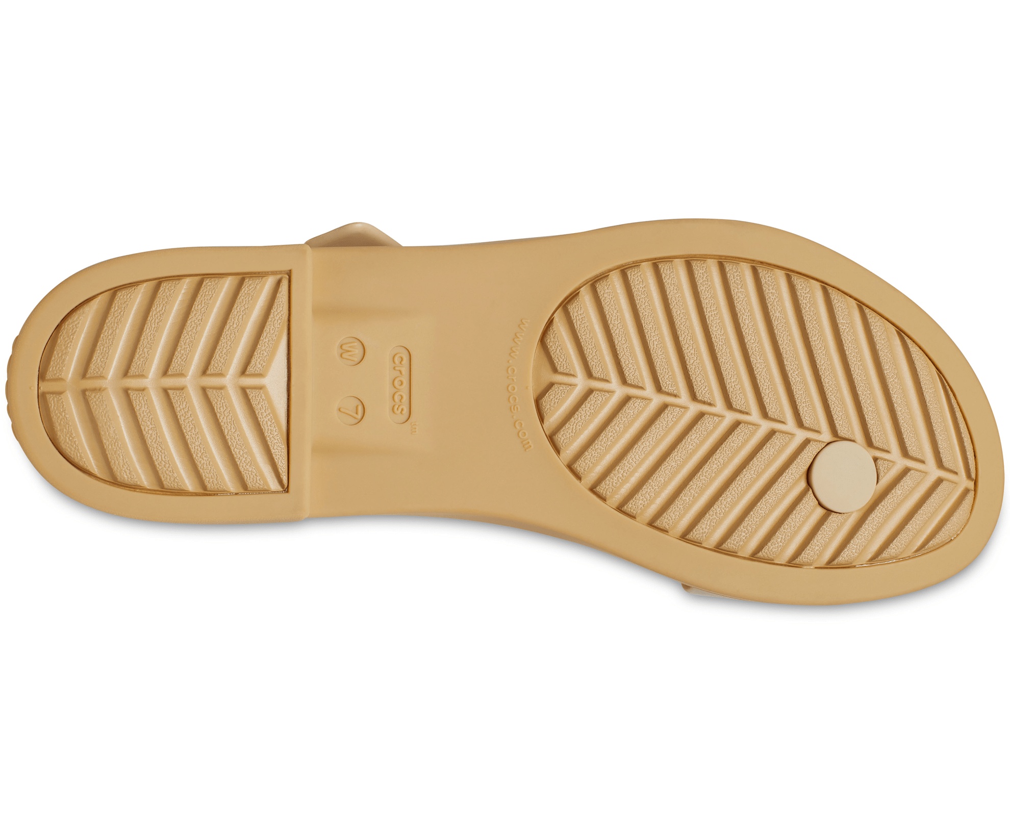 Women's Crocs Tulum Metallic Toe Post Sandal