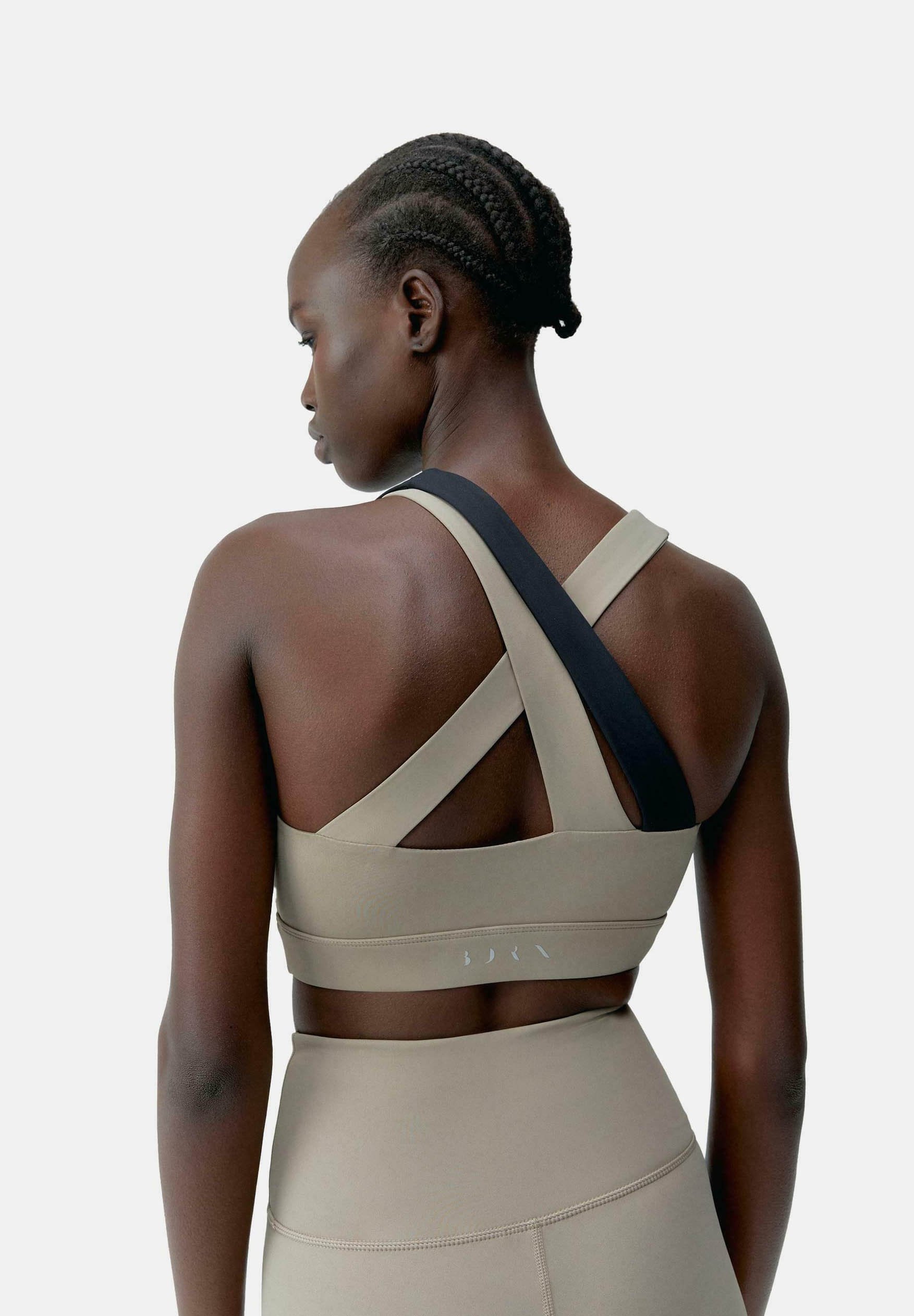 Born Living Yoga CLEO - Sports-BH med medium støtte - beige