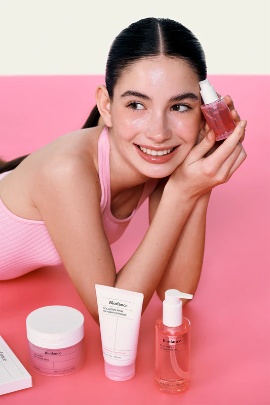 Biodance Pore Perfecting Collagen Peptide Serum: een regenererend en hydraterend serum voor verwijde poriën en rimpels.