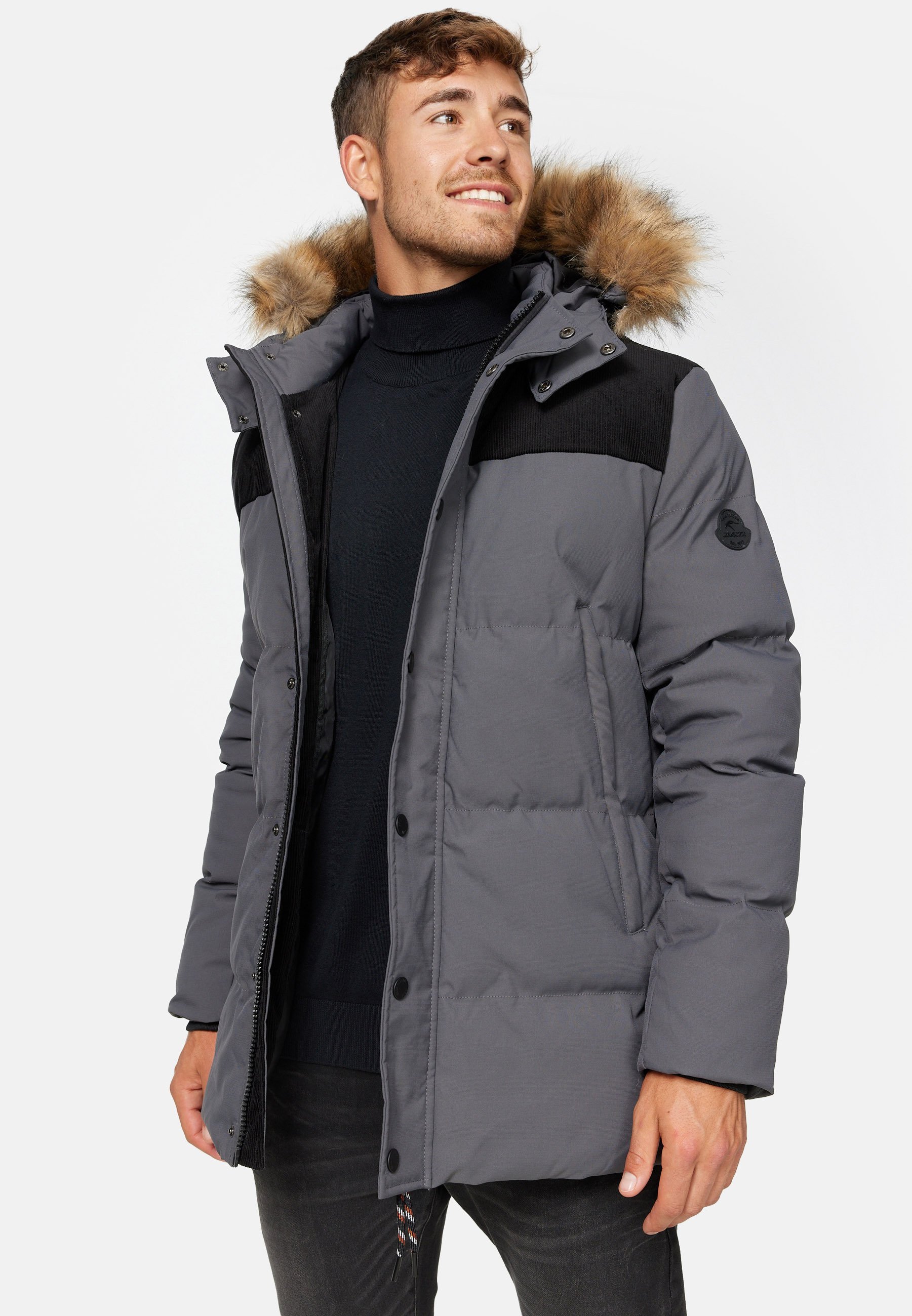INDICODE JEANS HEXYL - Winterjas - donkergrijs