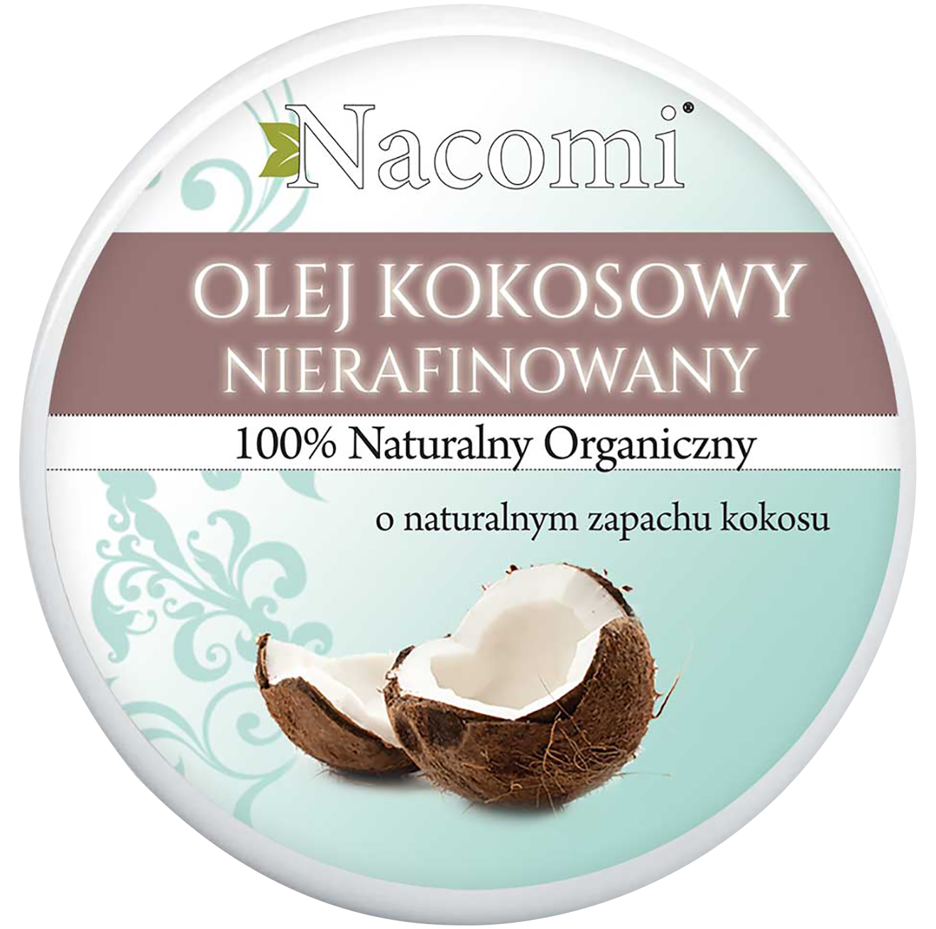 Nacomi nerafinuotas kokosų kūno aliejus 100 ml
