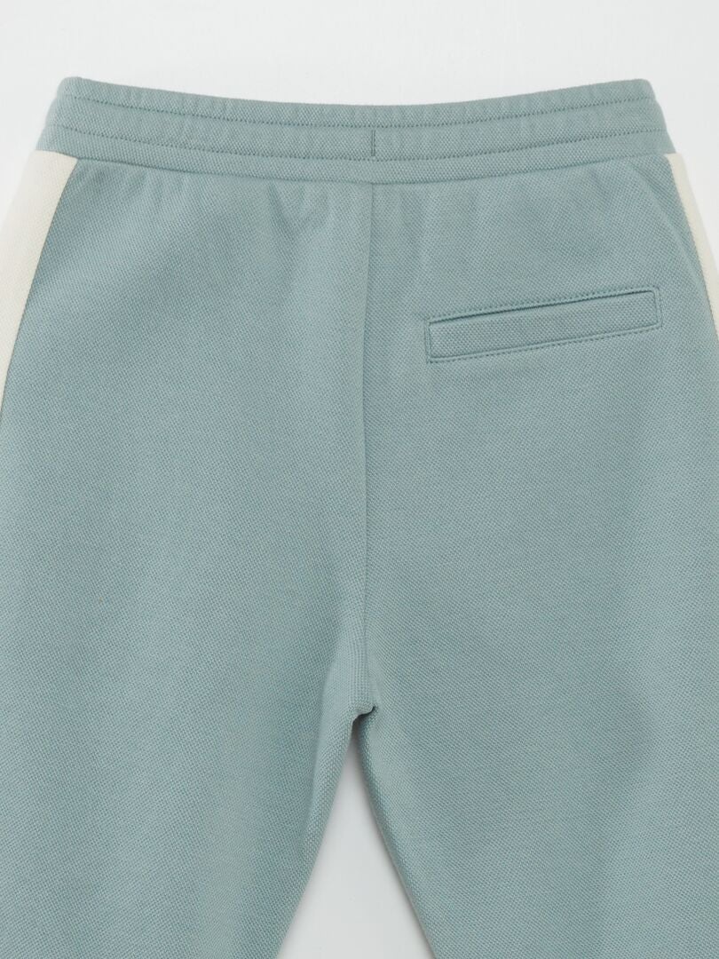 Joggingbroek van katoenpiqué - Blauw