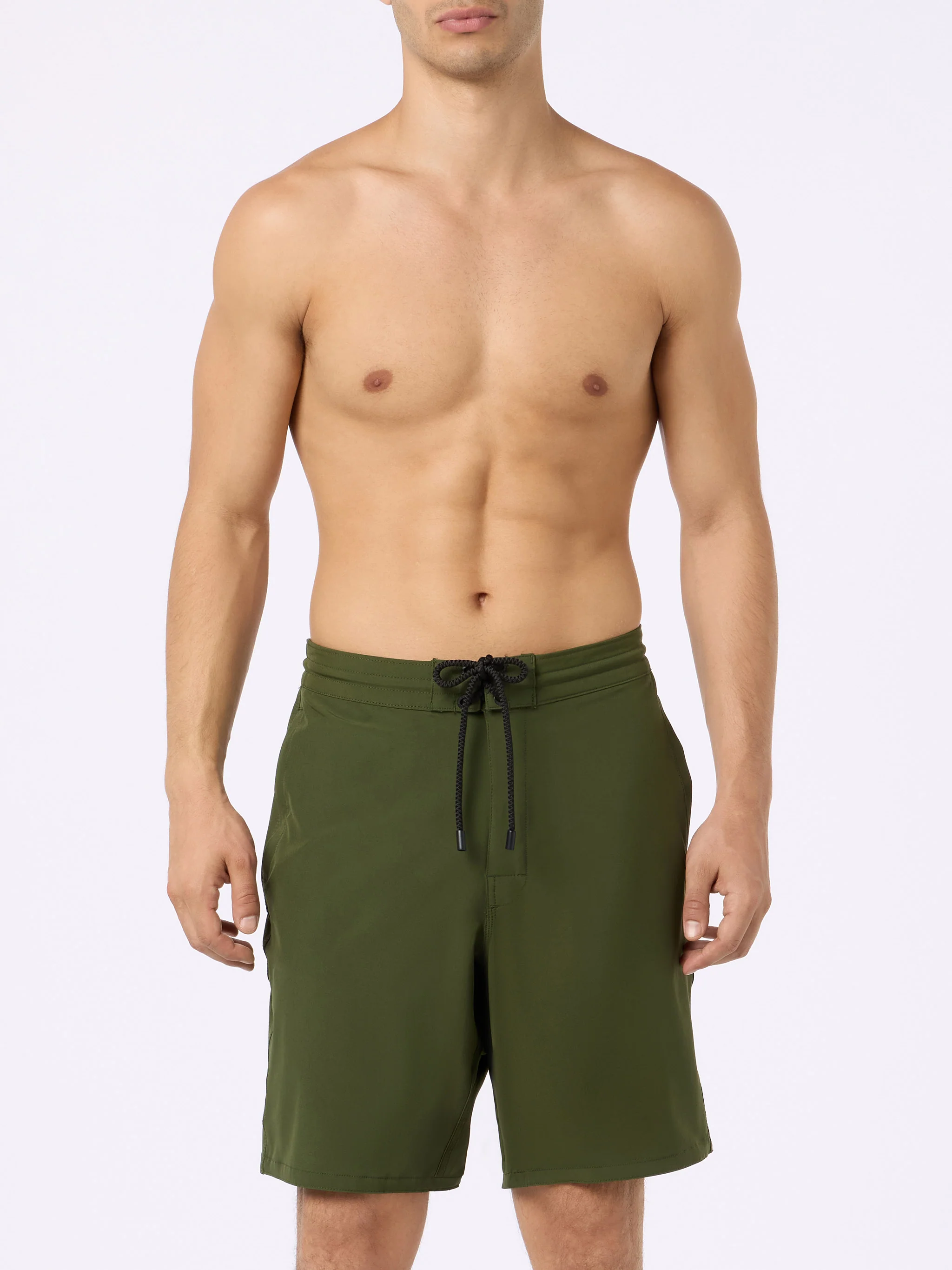 Zwempak met lange stretch Comfort Surf militaire groene kleur