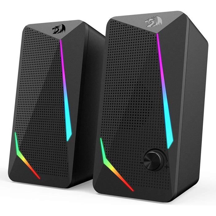 Haut-parleurs PC - REDRAGON - GS510 - 2x35W - RGB - Alimentation USB