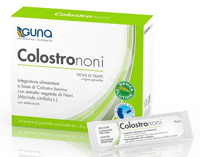 GUNA Guna ColostrumNoni 24 smeltzakjes, voedingssupplement voor de darmen