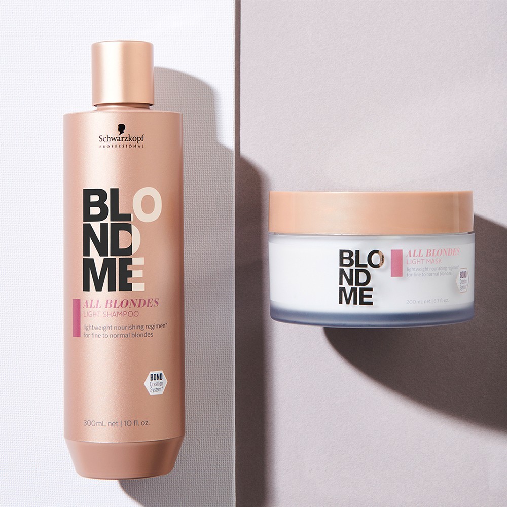 Шварцкопф Професионални шампон BLONDME All Blondes Light Volume 0,07 mm D - 300 ml