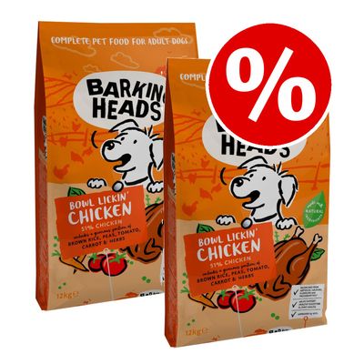 Karma sucha Barking Heads Economy Pack 2 x 12 kg