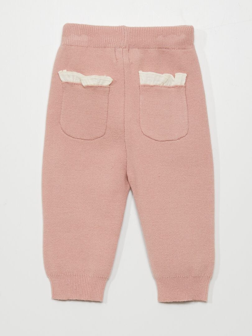 Leggings de punto - MORADO