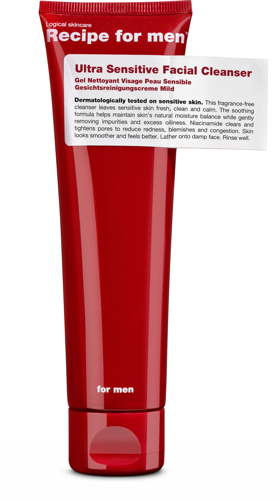 Ultraérzékeny Arctisztító 100 ml - Recept Férfiaknak