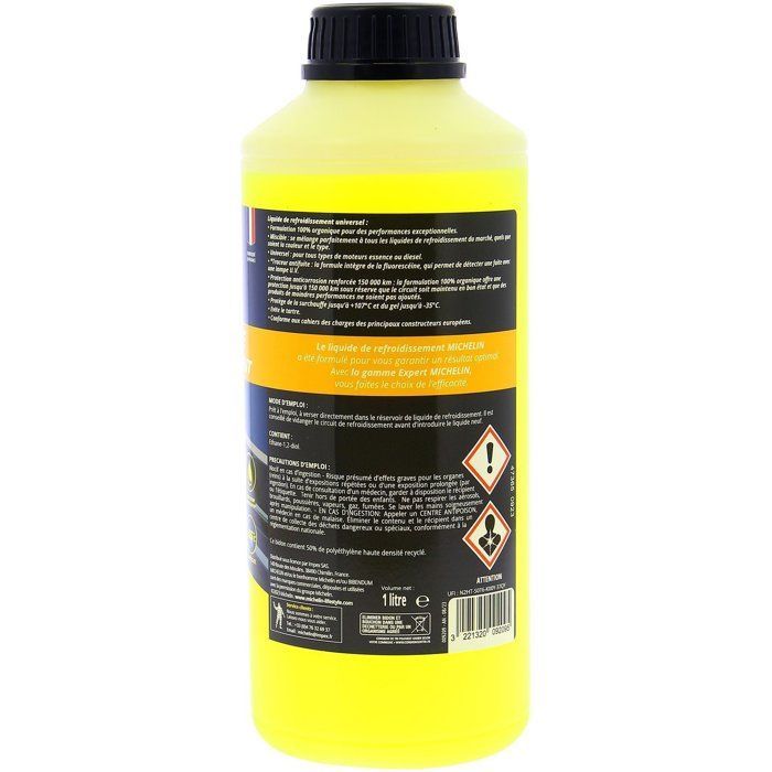 Coolant - MICHELIN - Yellow - UNIVERSAL all engines - 1L
