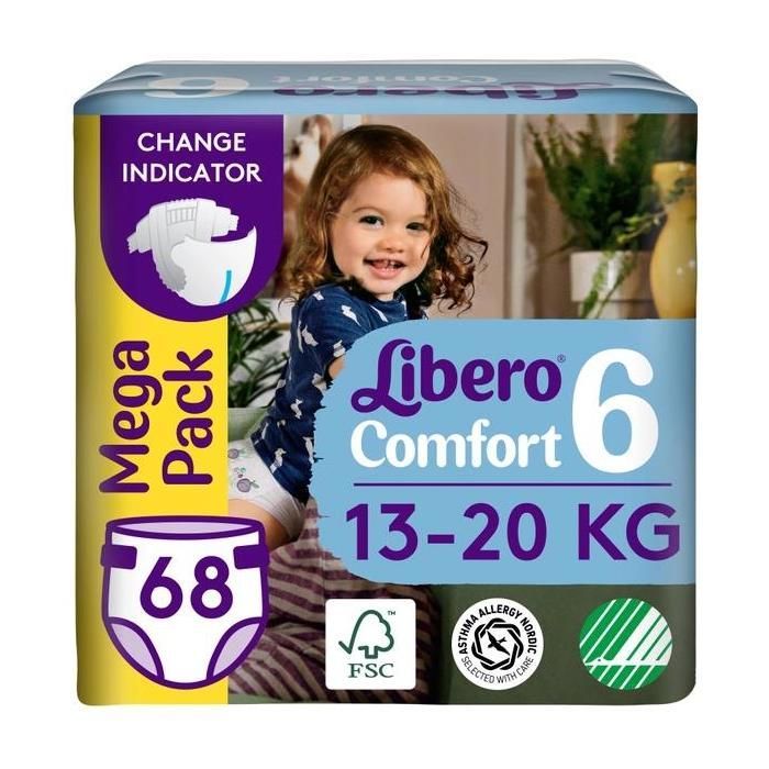 Libero Comfort 6 Mega Pack (68 kg) 13 - 20 kg