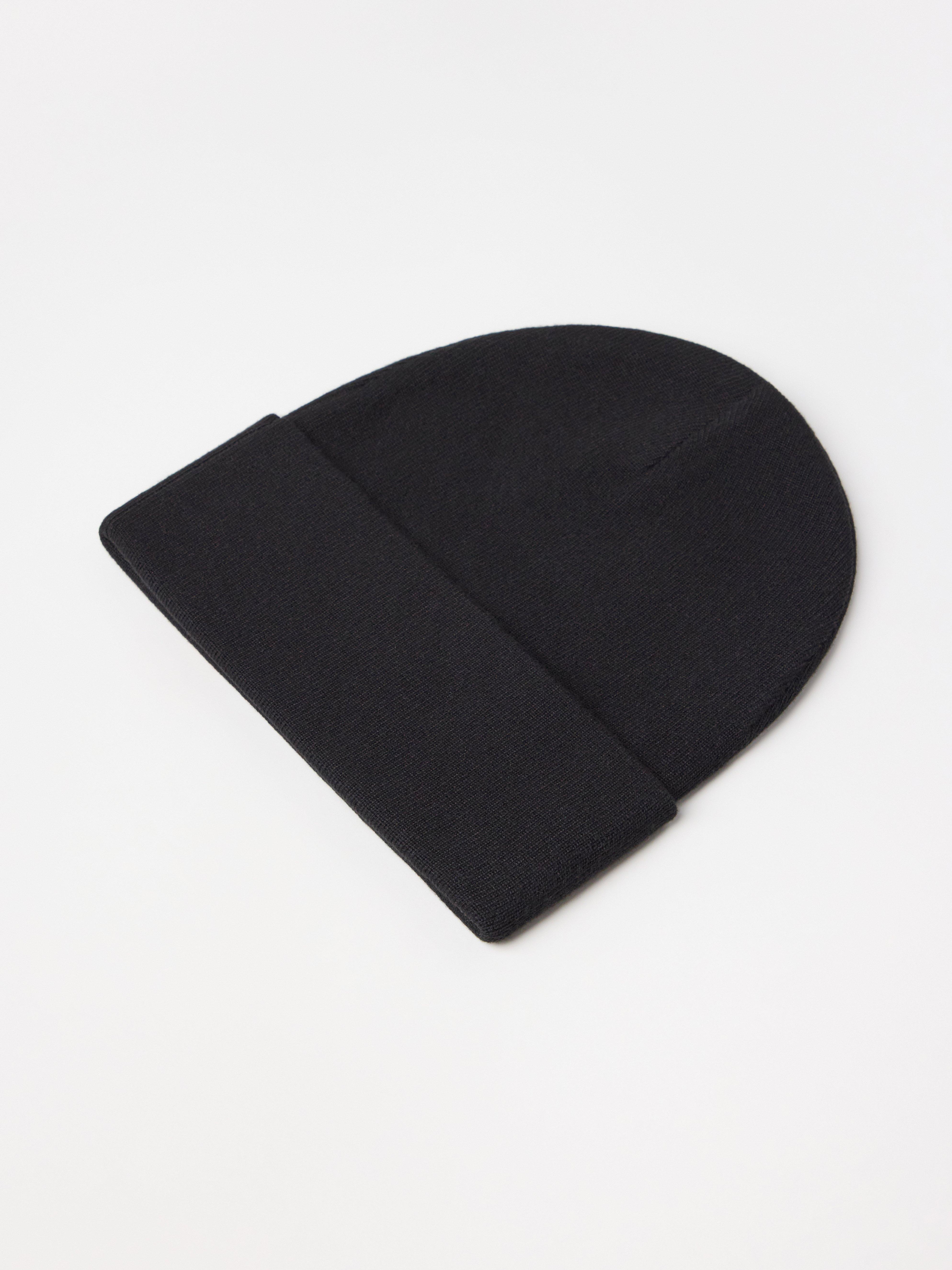 Bonnet tricoté noir