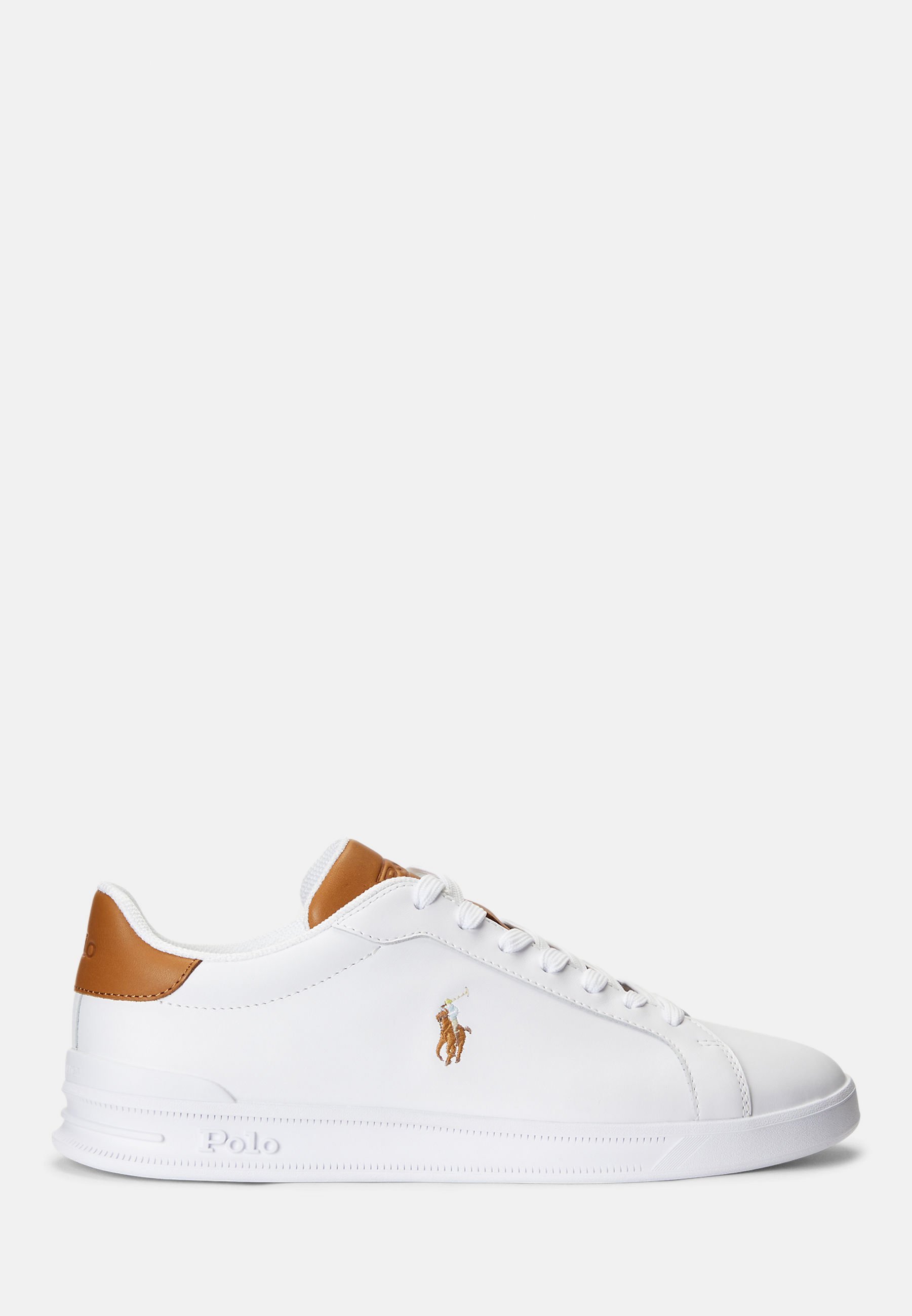 Polo Ralph Lauren HERITAGE COURT II leren sneakers - Sneakers - wit/beige