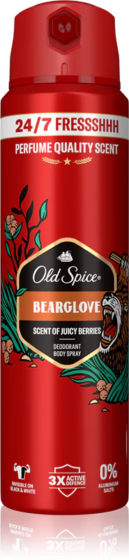 Desodorante Spray Refrescante Old Spice Bearglove para Homens