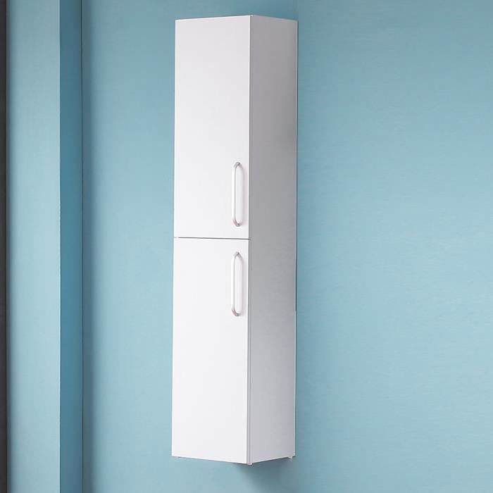 Conjunto de baño de 60 cm con lavabo individual, 5 piezas, 2 cajones, patas, color: blanco