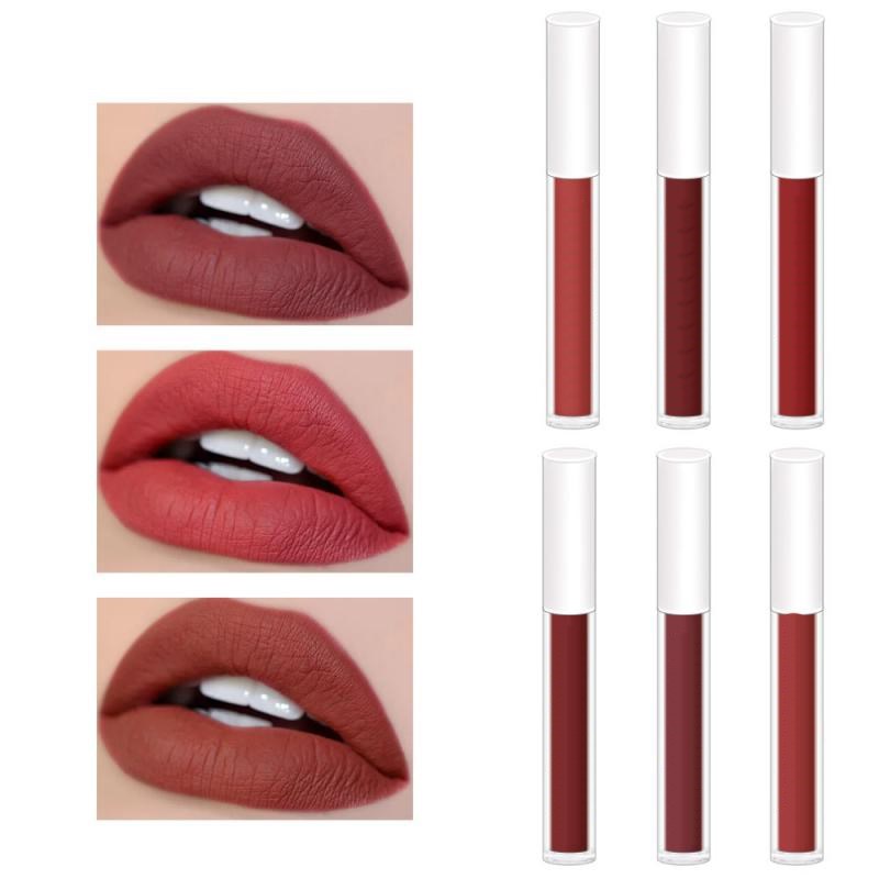 Rouge à lèvres mat velours, rouge à lèvres liquide léger, cosmétique non collant, brillant à lèvres, waterproof, longue tenue, maquillage TSLM1