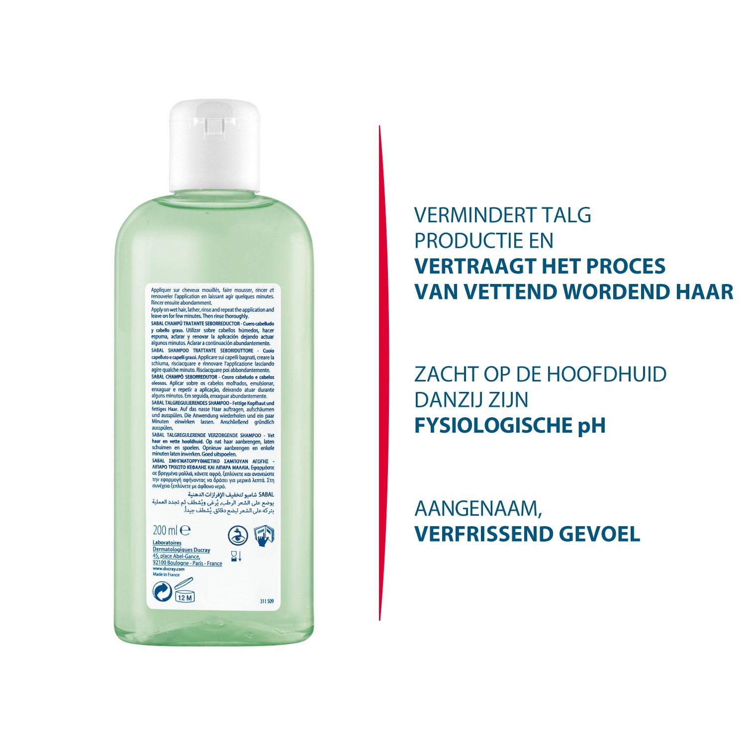 Ducray Sabal šampon za smanjenje sebuma - 200 ml