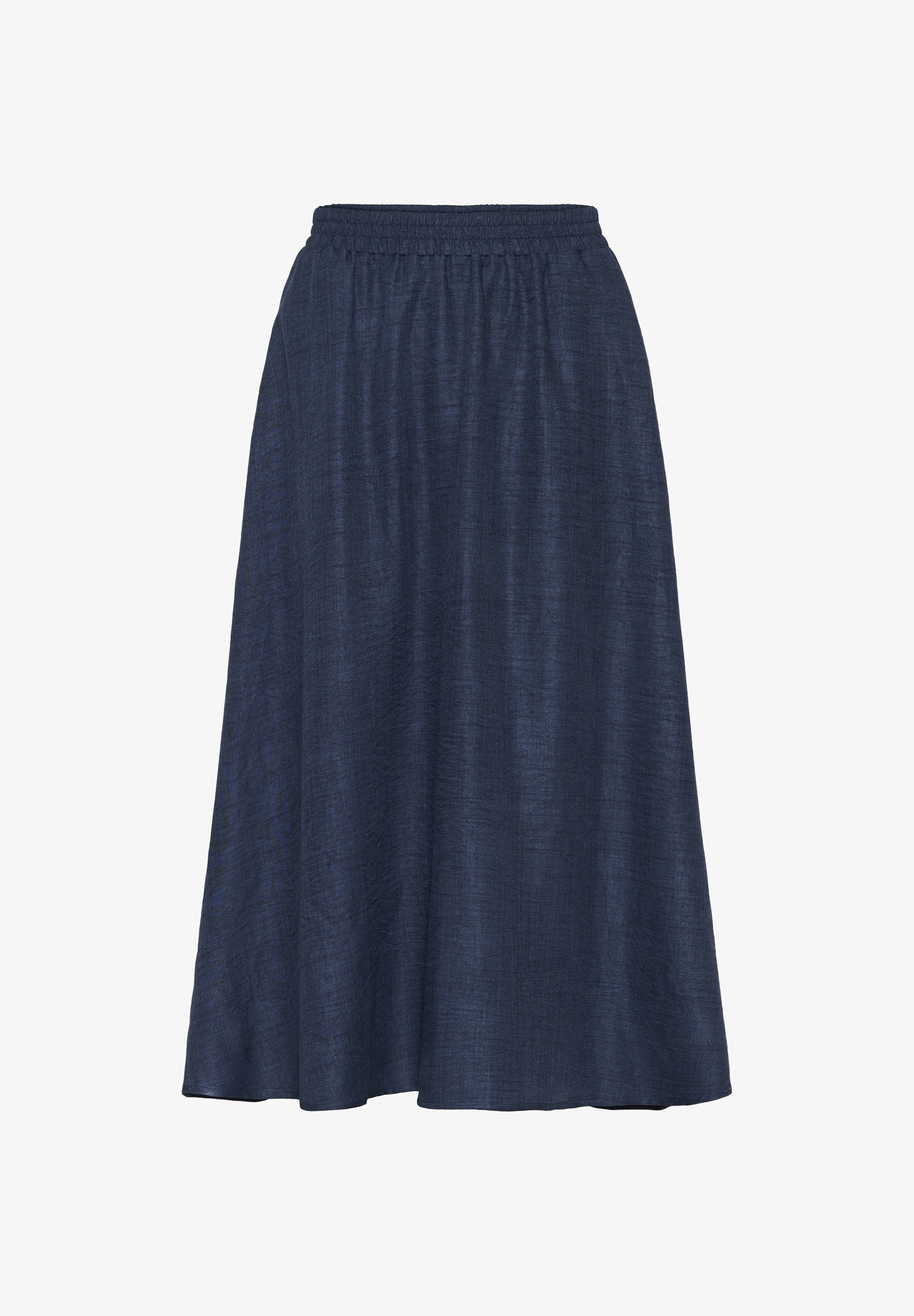 Jupe trapèze Kaffe ELLEN MIDI - coloris indigo