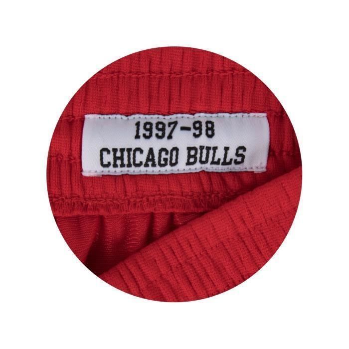 Shorts - Mitchell & Ness - Chicago Bulls - Coral - Adulto - Sem mangas