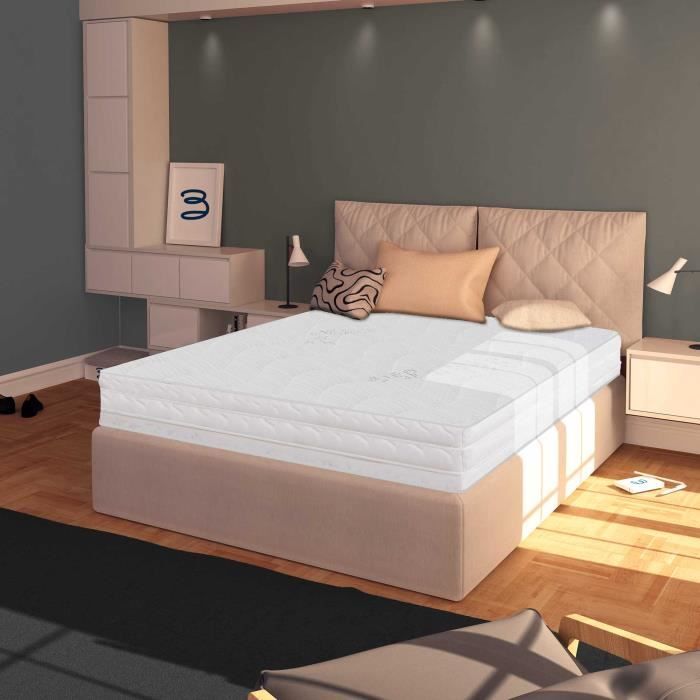 Colchón EASY SILVER 90x200 cm - BALDIFLEX - Espuma de poliuretano - Confort equilibrado - 15 cm de grosor