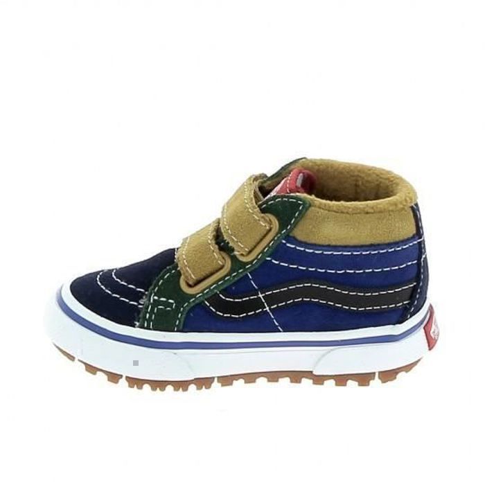 VANS SK8 Mid Relissue BB Sneakers da bambino, blu navy - Neonato - Tessuto - Lacci - Blu scuro
