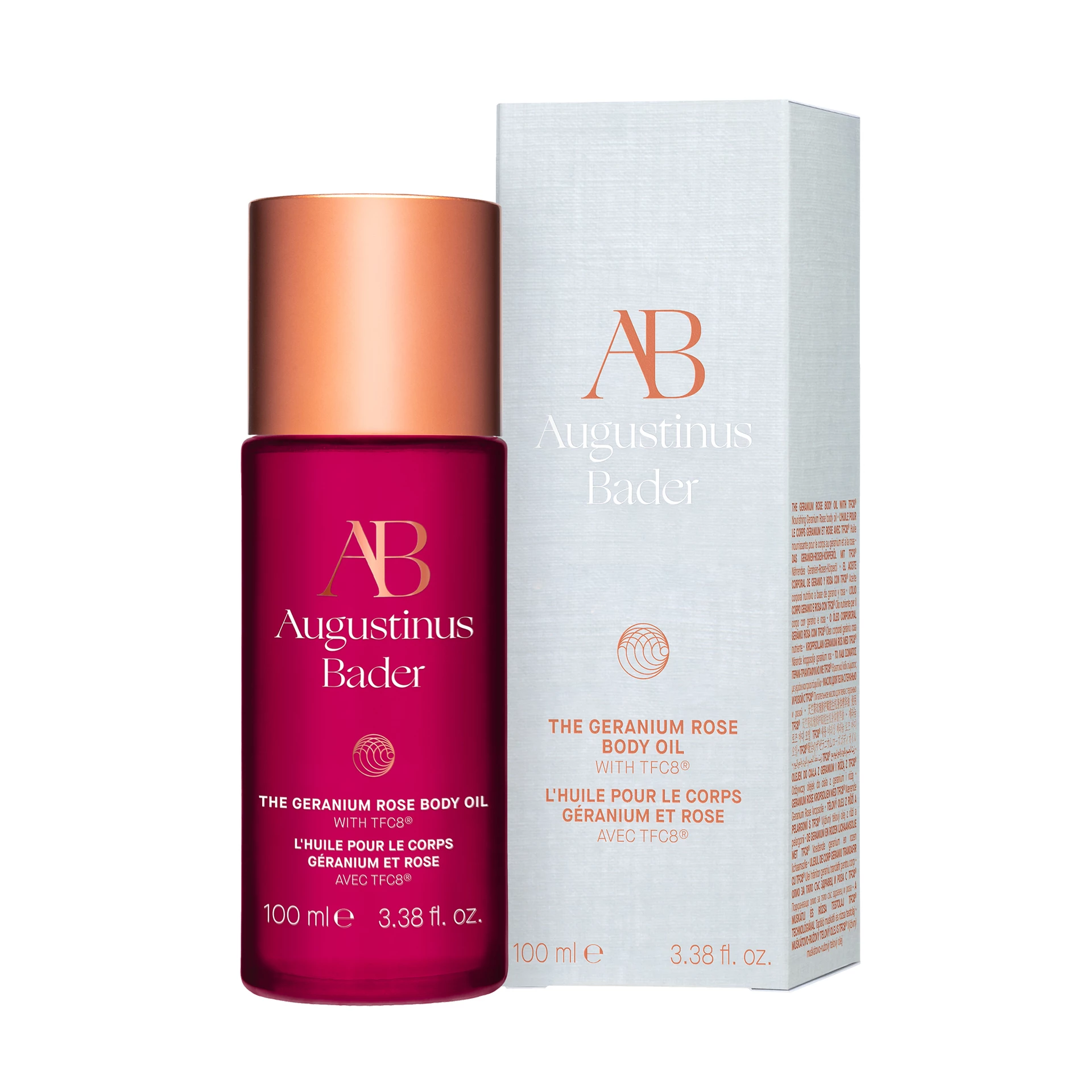 Ulei de corp cu geranium și trandafir 100 ml - Augustinus Bader
