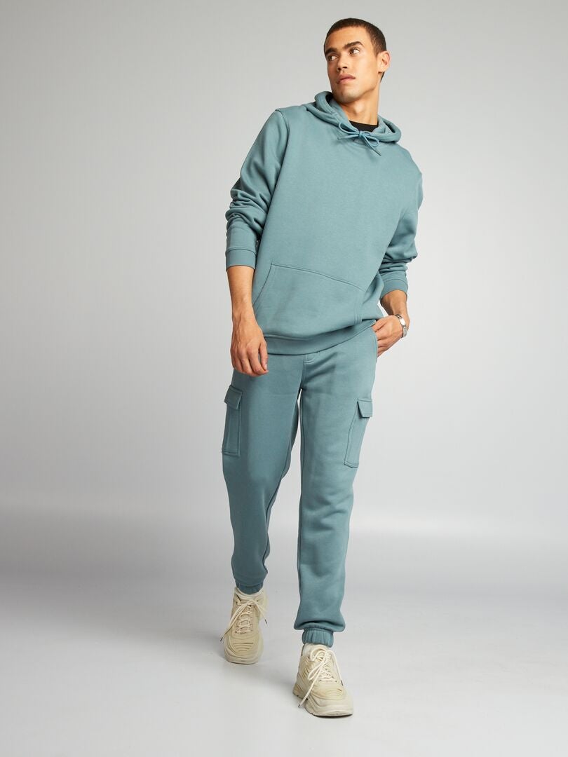 Fleece hoodie - blauw