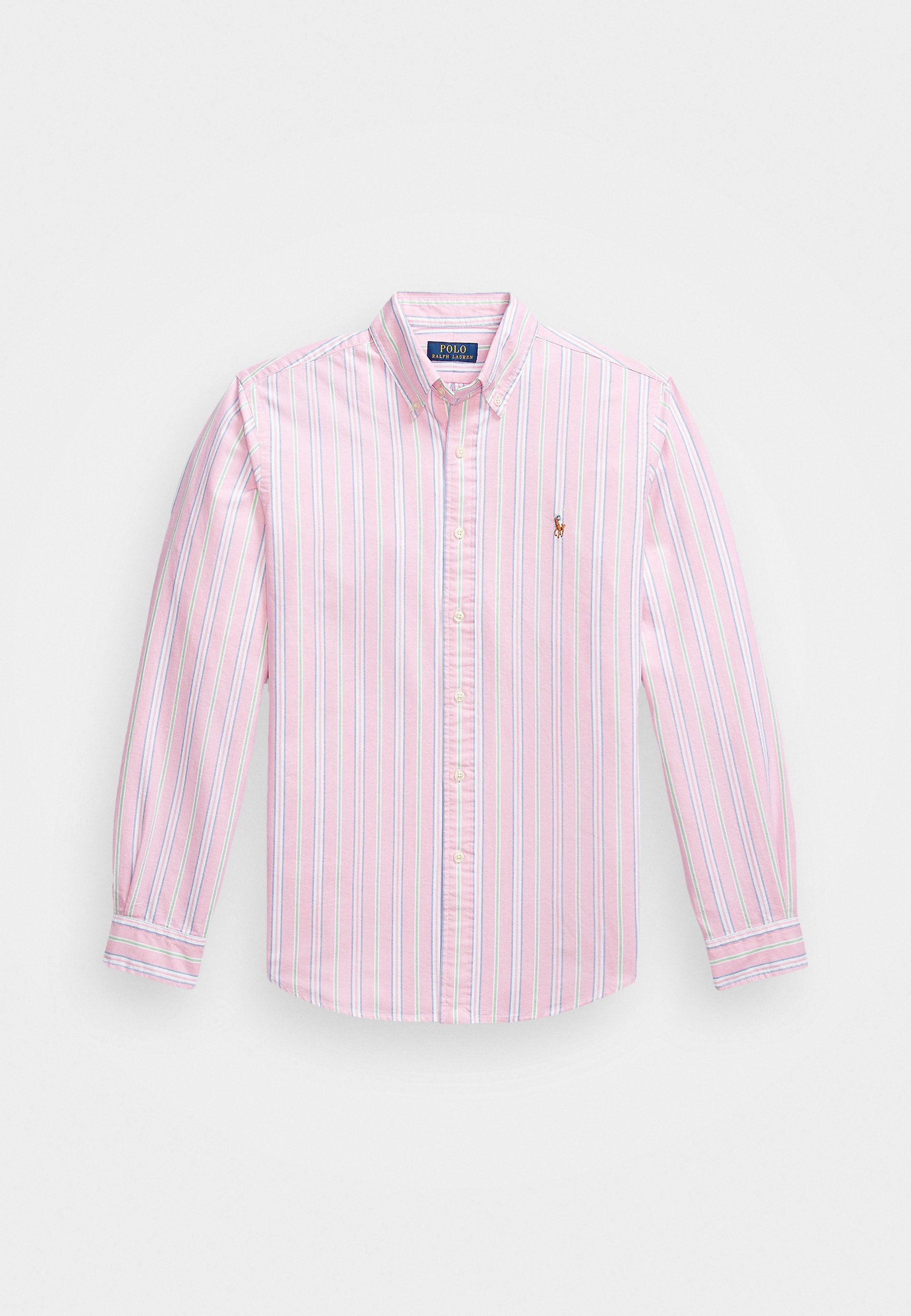 Polo Ralph Lauren CUSTOM FIT GESTREEPT OXFORD SHIRT - Shirt - roze/wit multi